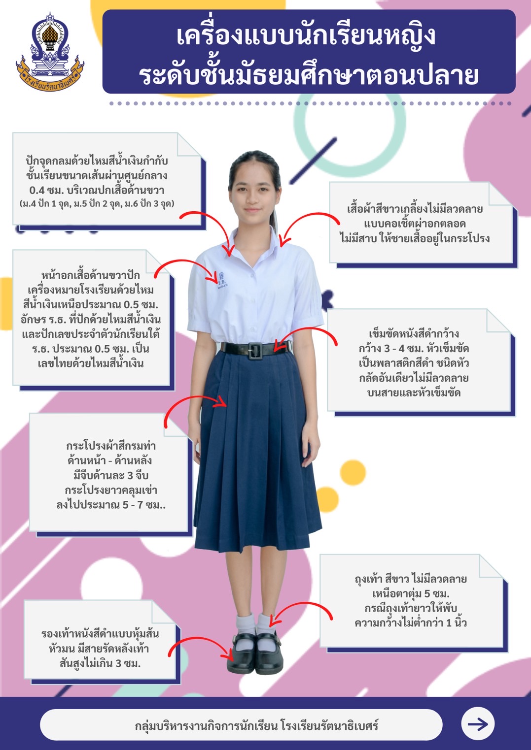 โรงเรียนรัตนาธิเบศร์ - ข้อมูลโรงเรียน - เครื่องแบบนักเรียน-ชุดพละ-ชุดรด โรงเรียนรัตนาธิเบศร์ - ข้อมูลโรงเรียน - เครื่องแบบนักเรียน-ชุดพละ-ชุดรด